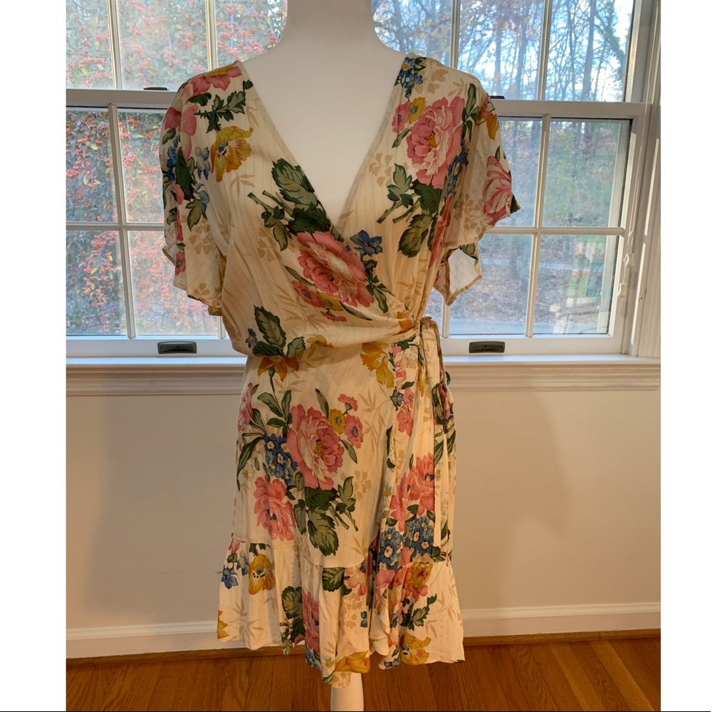 Auguste Delilah Frill Wrap Mini Dress in Delilah